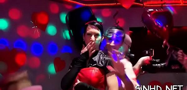 Steamy sexy club actions